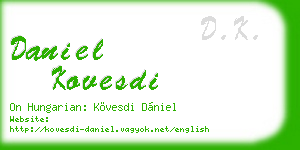 daniel kovesdi business card